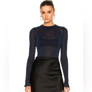 Helmut lang metallic sweater